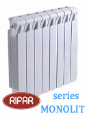 Радиатор биметаллический RIFAR МONOLIT (боковое подключение) 500/14 секций с доставкой в Калугу